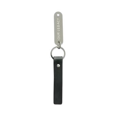 OUR LEGACY Ring Keyring Leather "Grey" A4248RG