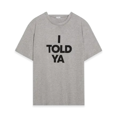 LOEWE Rleax Fit T-Shirt Cotton "Grey Melange"
