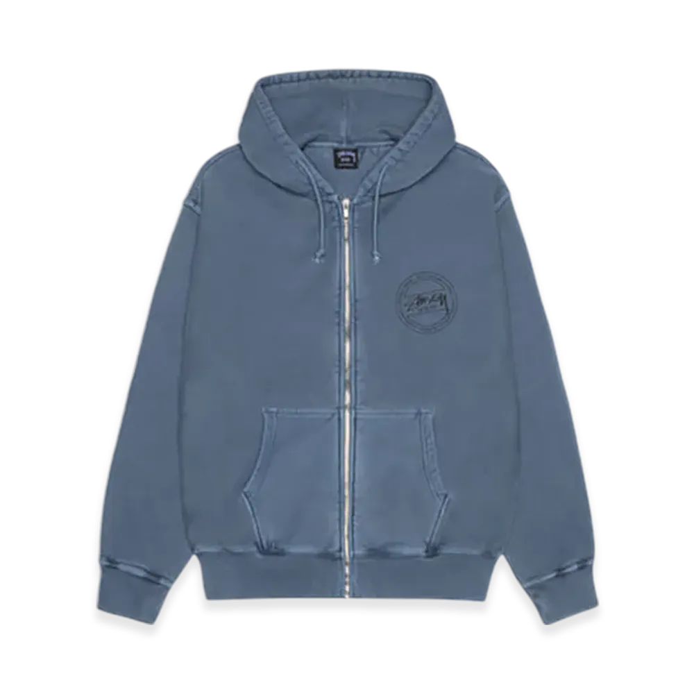 Stussy Wear Zip Hoodie Pigment Dyed "Navy"