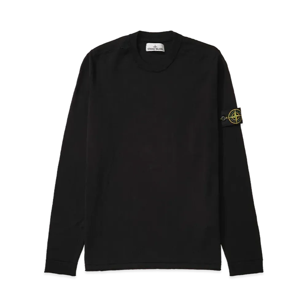Stone Island Crewneck Knit 5100062 Light Raw Hand Organic Cotton "Navy Blue"