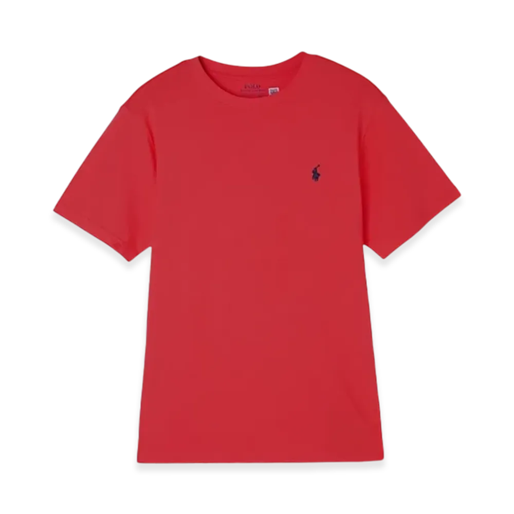 Polo Ralph Lauren Kids Short-Sleeve Cotton Jersey Crewneck Tee "Red"