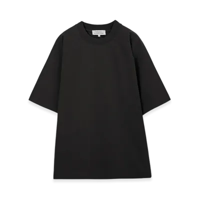 STUDIO NICHOLSON Crew Neck T-Shirt Harlow "Black"