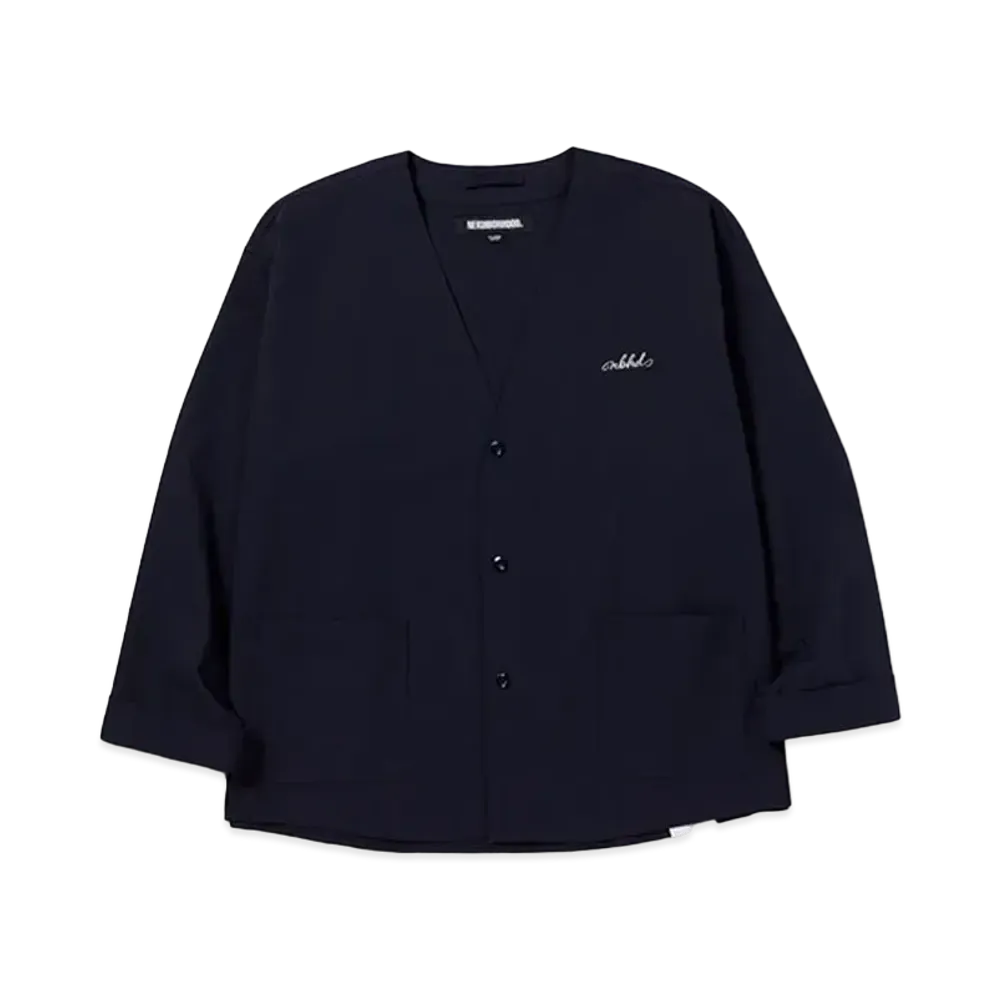 NEIGHBORHOOD No Collar Shirt LS "Navy"