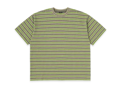 SEDAN ALL-PURPOSE Jacquard Striped S/S Tee "Olive"