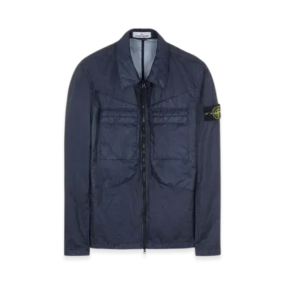 Stone Island 10323 Membrana 3L TC Overshirt - 22SS "Navy Blue"