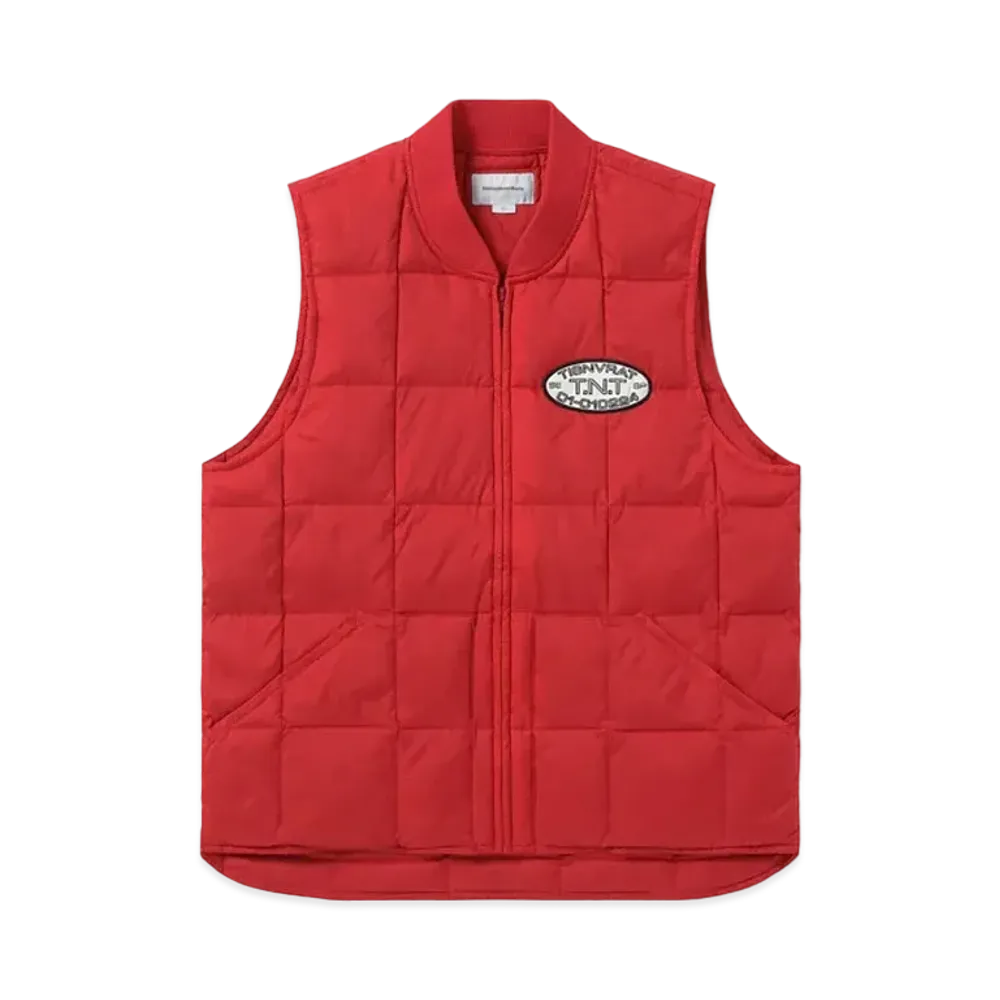 thisisneverthat Ripstop Quilted Down Vest "Red"