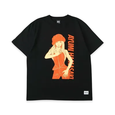 ayumi hamasaki x MFC STORE Collaborate T-Shirt "Black/Orange"
