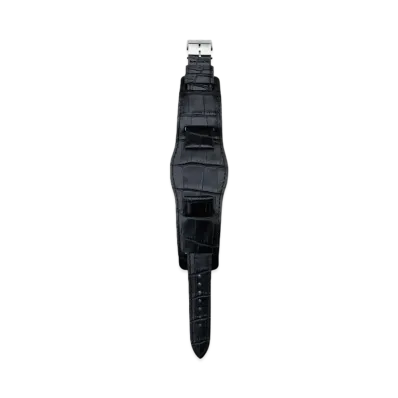 NEIGHBORHOOD Leather Emb Watch Band "Black"