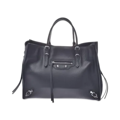 BALENCIAGA Paper A4 leather 2Way Bag "Black"