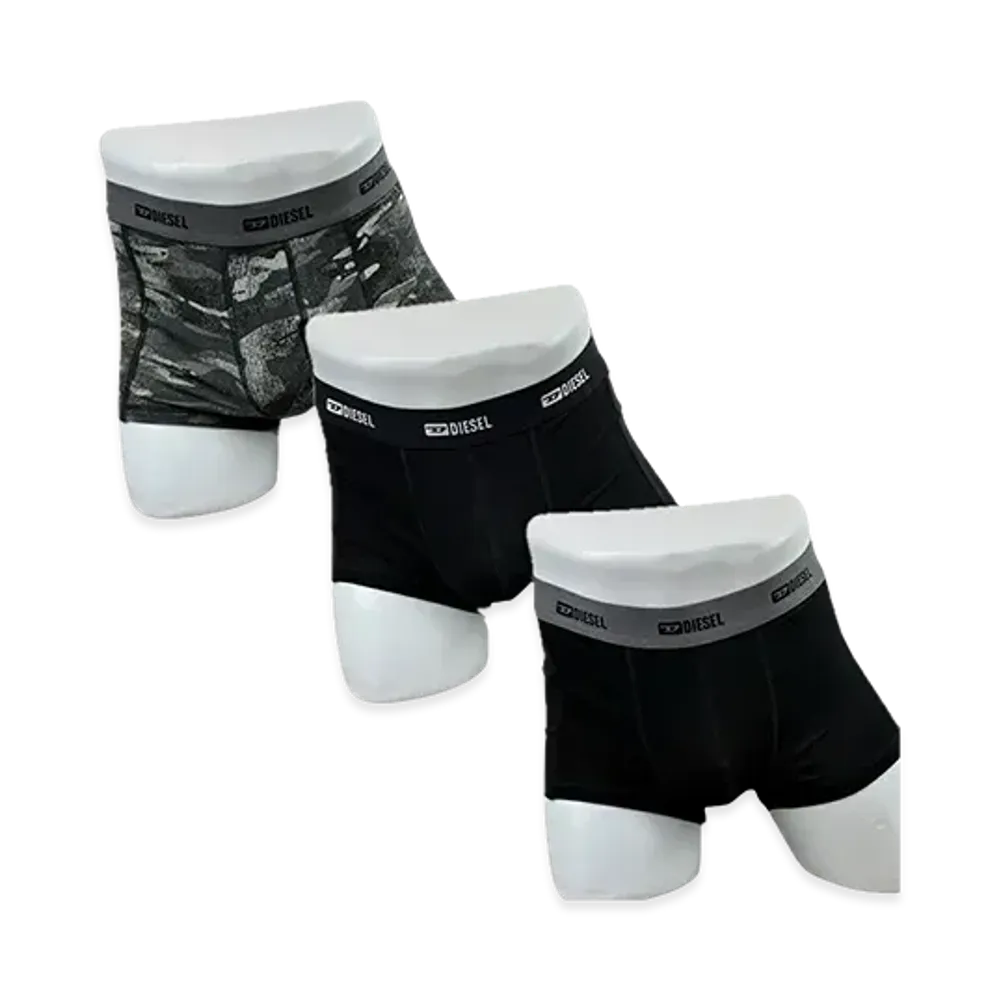 Diesel Three Pack Boxers "Black Camo"
