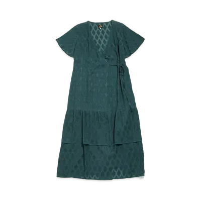 Needles WRAP DRESS - DIAMOND JQ. (FOR WOMEN) "Blue"
