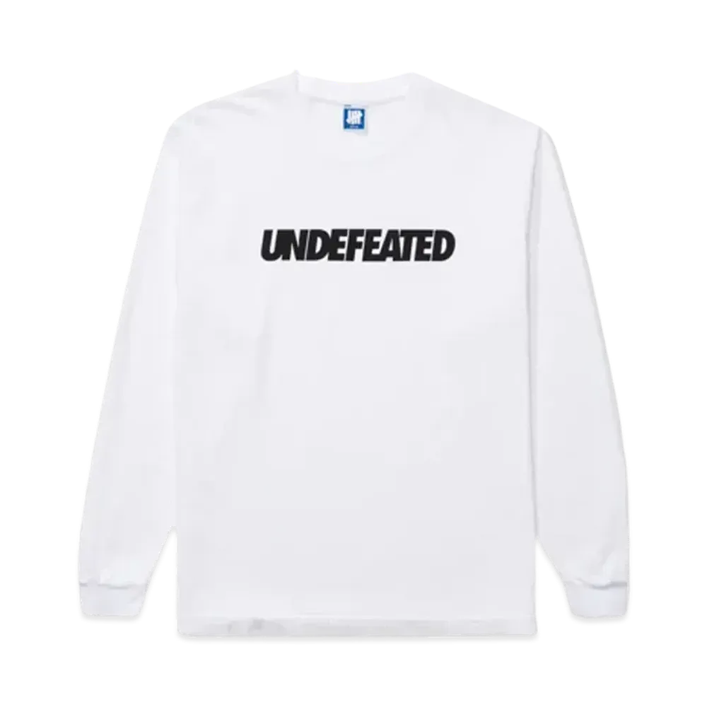 UNDEFEATED Logo L/S Tee "White"