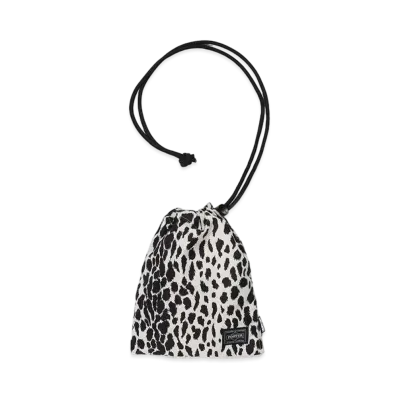 WACKO MARIA PORTER / Leopard Shoulder Pouch "White"