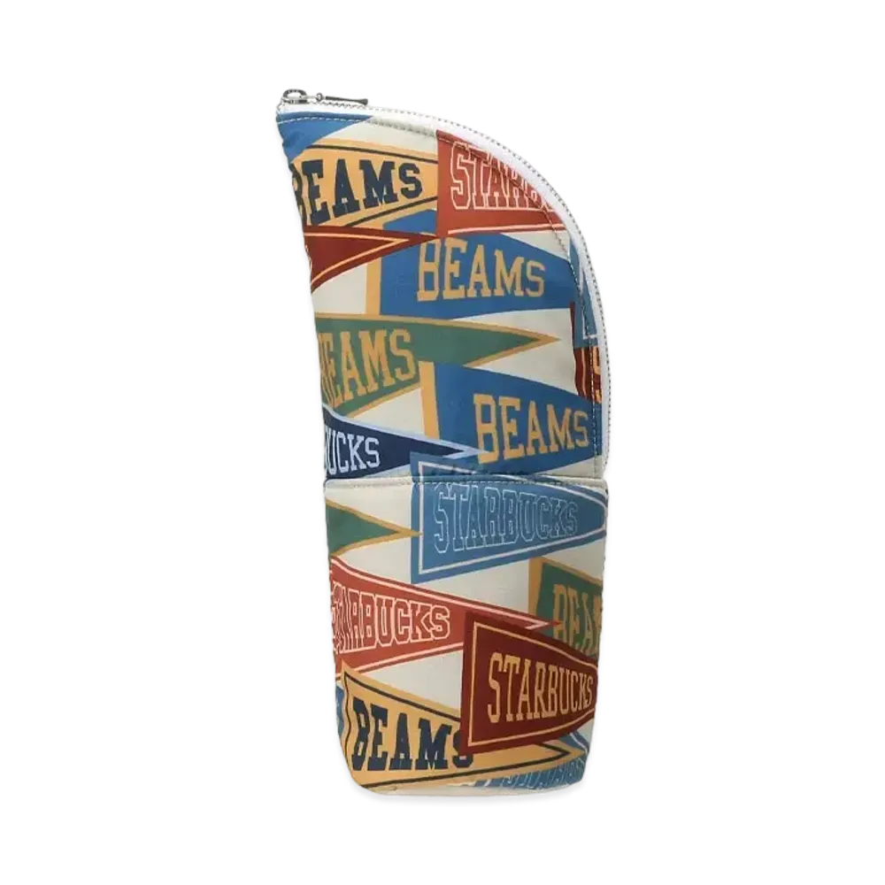 STARBUCKS x BEAMS Multi Case pennant design "Beige"