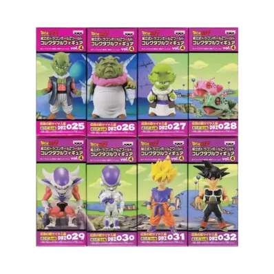 Banpresto Assembly Dragon Ball Z World Collectable Figure Vol.4 Legendary Super Saiyan Complete 8 Piece Set