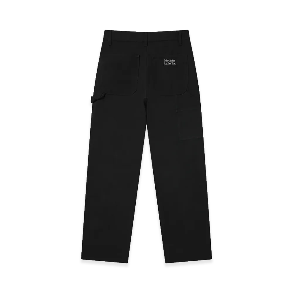 Mercedes Anchor inc. Logo Carpenter Pants "Black"