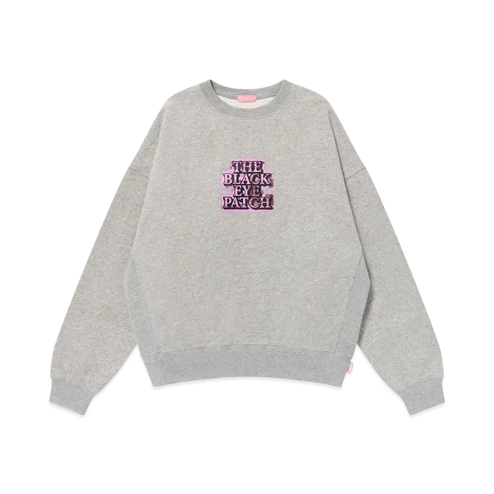 BlackEyePatch Dollar Bill Og Label Loose Fit Crew Sweat "Heather Gray"