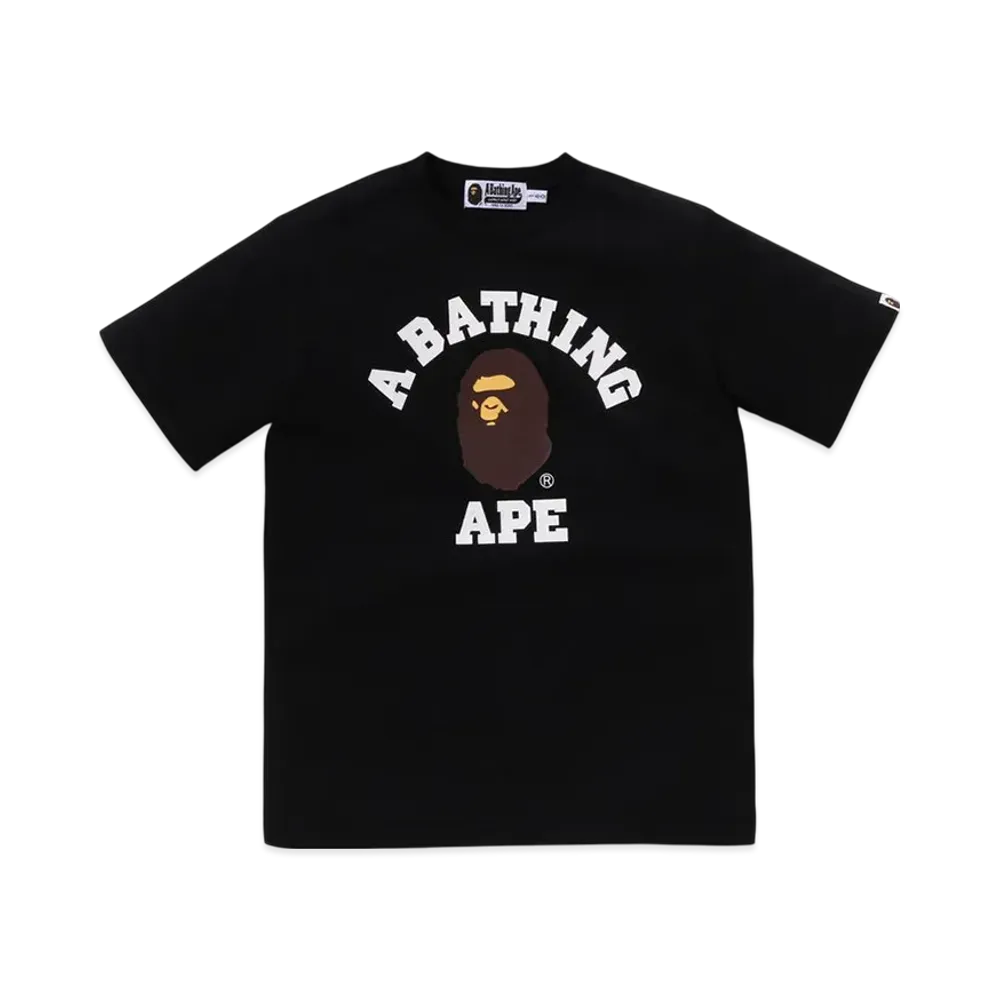 A BATHING APE College Tee "Black"
