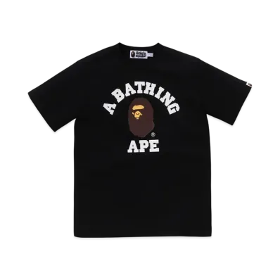 A BATHING APE College Tee "Black"