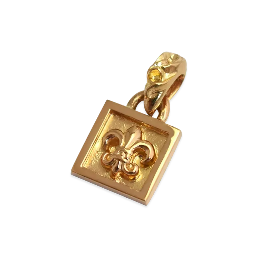 Chrome Hearts Framed BS Fleur Charm 22K "Gold"