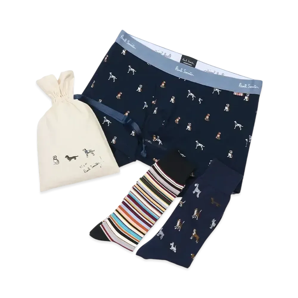 Paul Smith Underwear/Socks Gift Set "Navy"