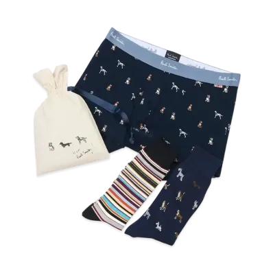 Paul Smith Underwear/Socks Gift Set "Navy"
