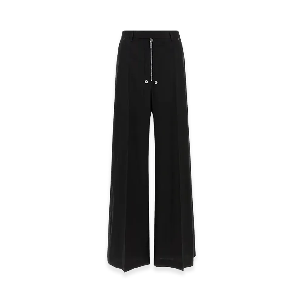 Rick Owens Women's Tailored Wide Belas' Pants "Black"
