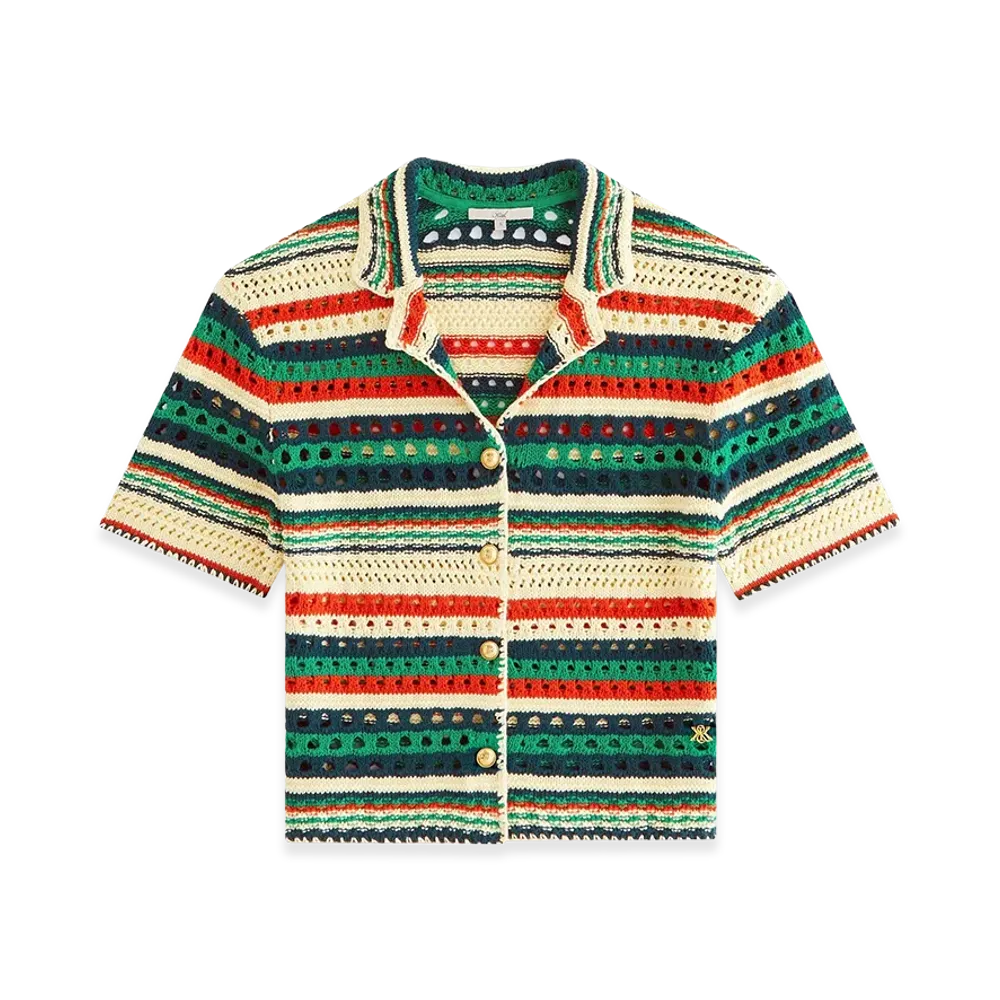 Kith Women's Elena II Eyelet Crochet Shirt "Spirited"