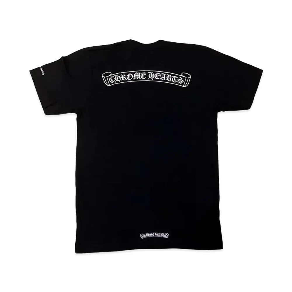 Chrome Hearts Scroll Label Print T-Shirt FUCK YOU "Black"