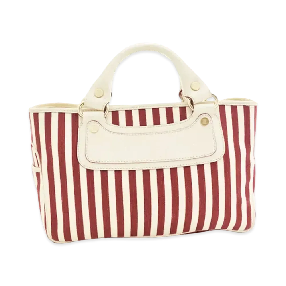 CELINE Stripe Boogie bag "Red/White"