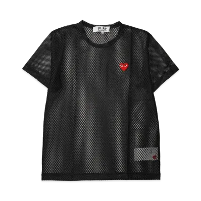 PLAY COMME des GARCONS Polyester Mesh Red Emblem "Black"