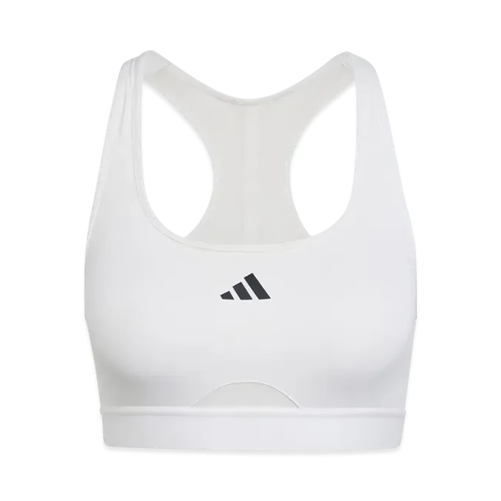 adidas Powerreact Training Medium Support Bra "White"