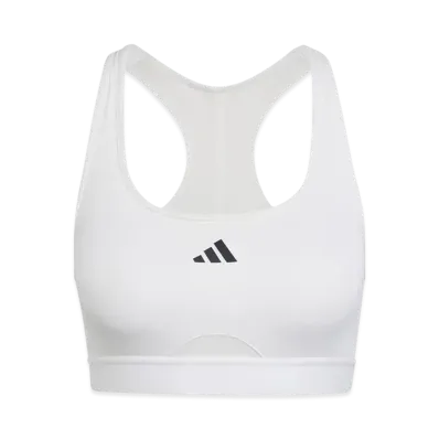 adidas Powerreact Training Medium Support Bra "White"