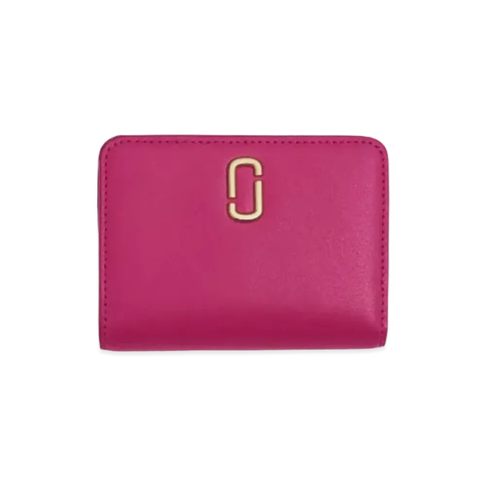 Marc Jacobs The J Marc Mini Compact Wallet "Lipstick Pink"
