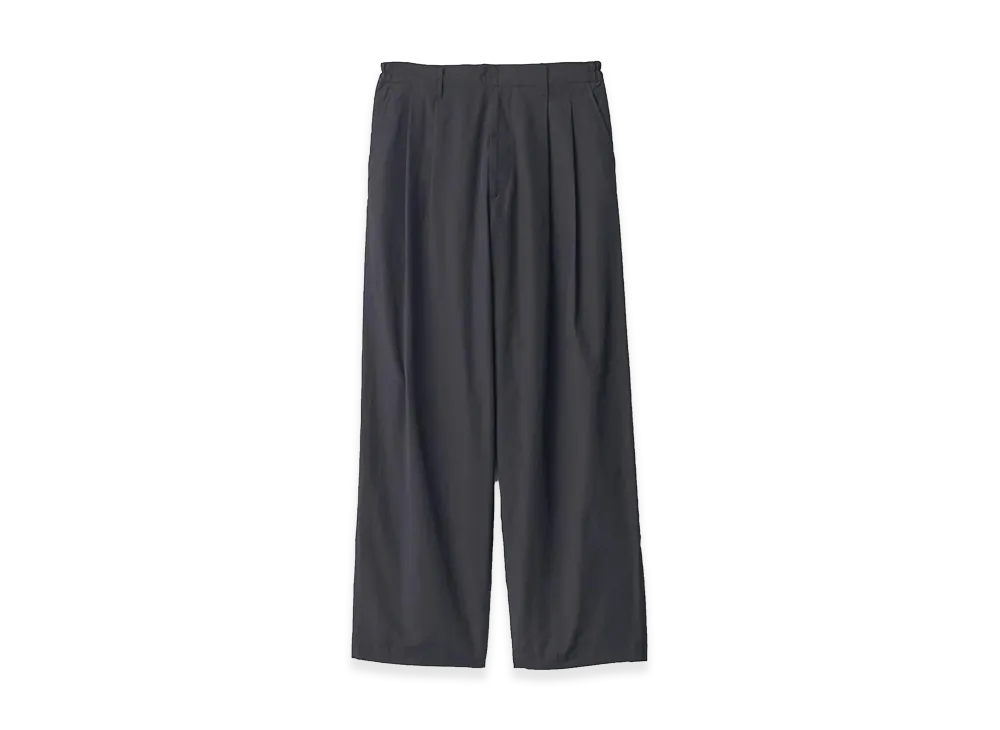 ssstein Cotton Nylon Wide Easy Trousers "Black"
