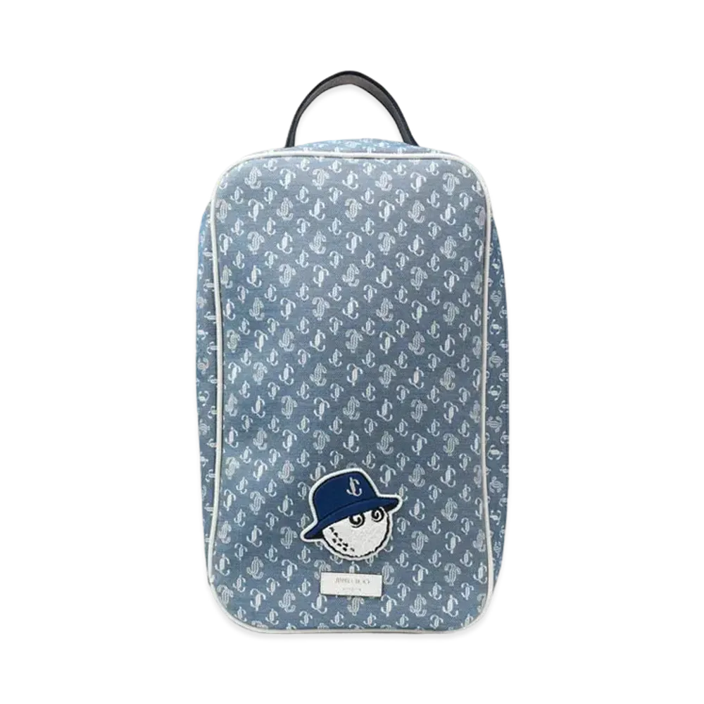 Jimmy Choo x Malbon Golf Denim Monogram Shoe Bag "Denim"