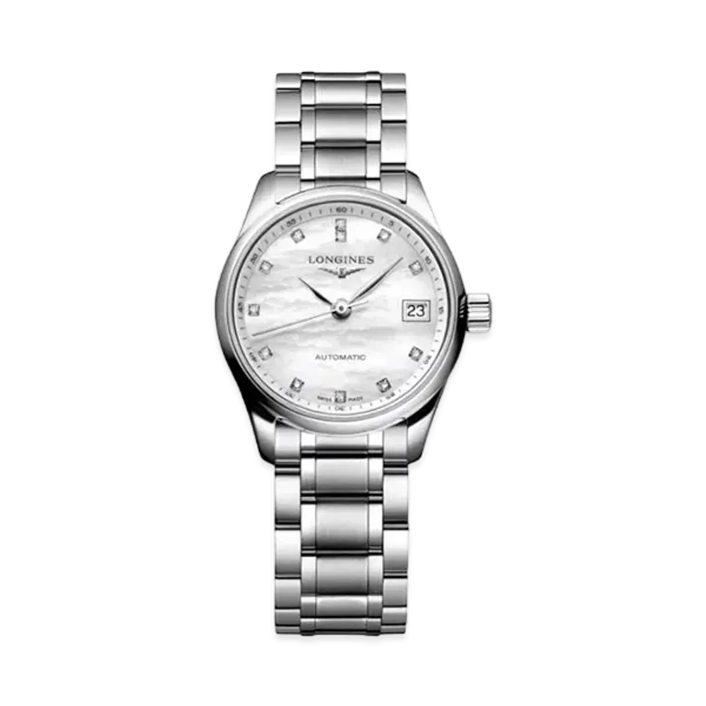 Longines Master Collection 25.50mm "White Mother-of-Pearl/Stainless Steel" L2.128.4.87.6