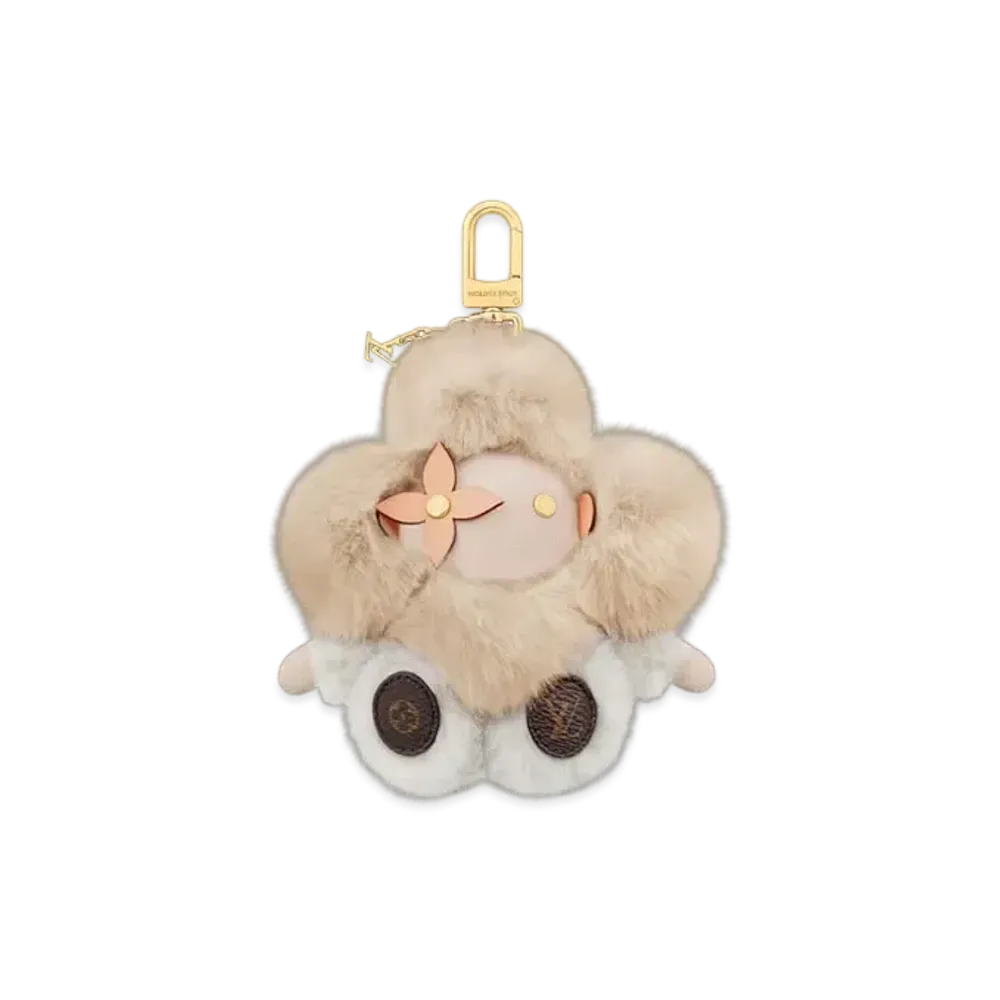 Louis Vuitton My Vivienne Bag Charm Monogram Canvas "Gray/White"