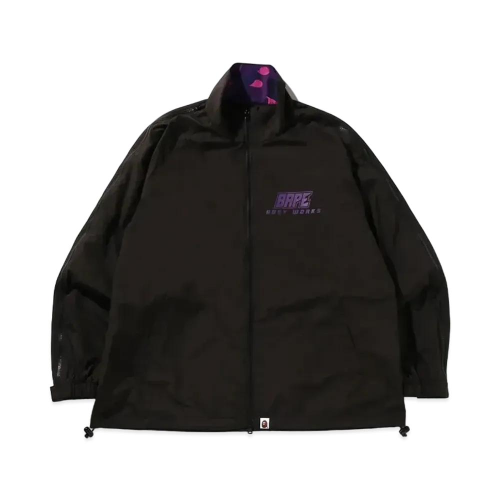 A BATHING APE Color Camo Deformation Relaxed Fit Track Jacket "Black"