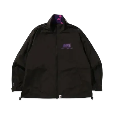 A BATHING APE Color Camo Deformation Relaxed Fit Track Jacket "Black"