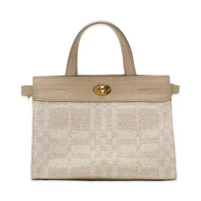 Burberry Women's Mini Cotswolds Tote "Natural Beige"