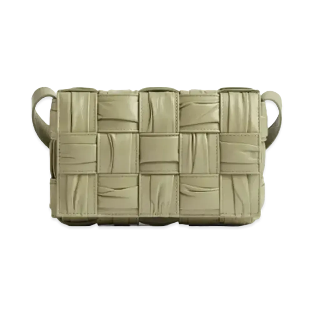 Bottega Veneta Small Cassette Crossbody Bag "Travertine"