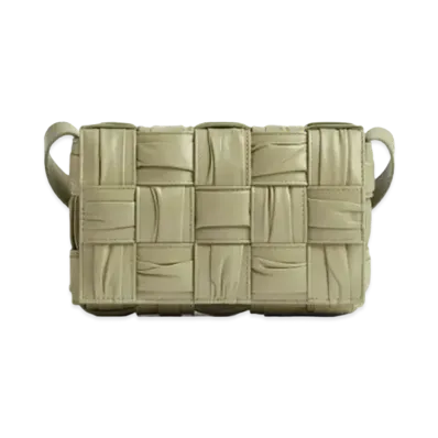 Bottega Veneta Small Cassette Crossbody Bag "Travertine"