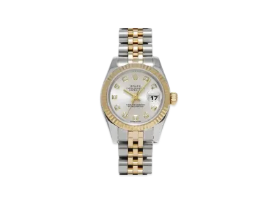 ROLEX Lady-Datejust 10P Diamonds "Silver/Stainless Steel/Yellow Gold"