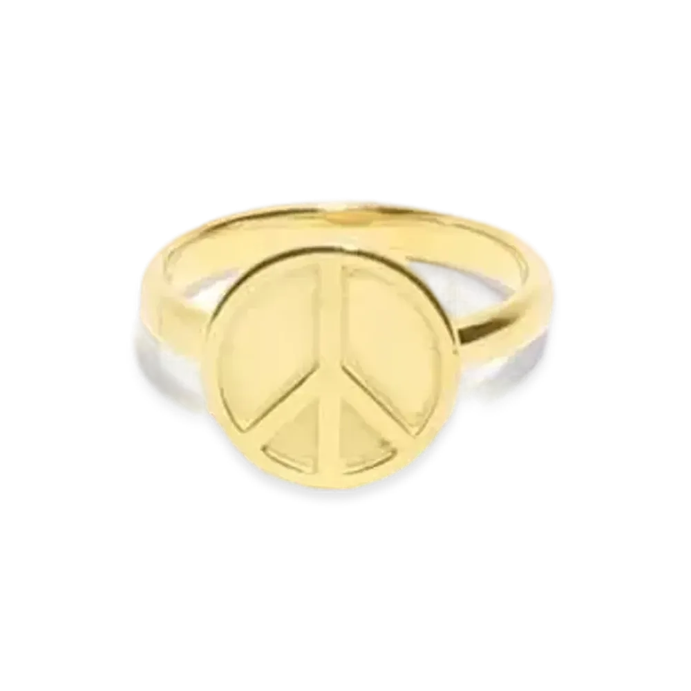 Needles RING - GOLD PLATE "Peace"