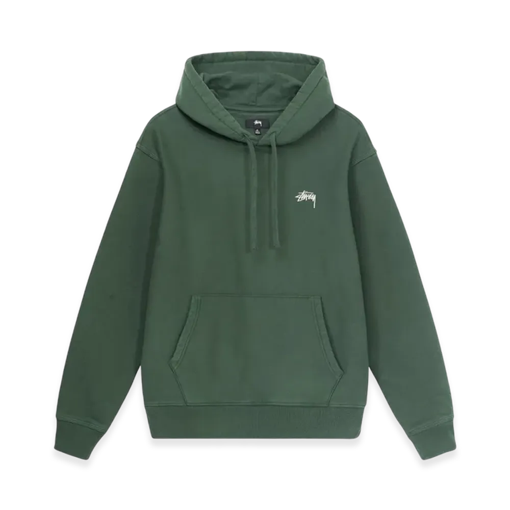 Stussy Stock Logo Hoodie "Forest"