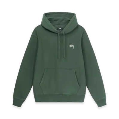 Stussy Stock Logo Hoodie "Forest"