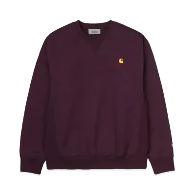 WACKO MARIA x CARHARTT WIP AMERICAN SCRIPT SWEAT SHIRT "Purple"