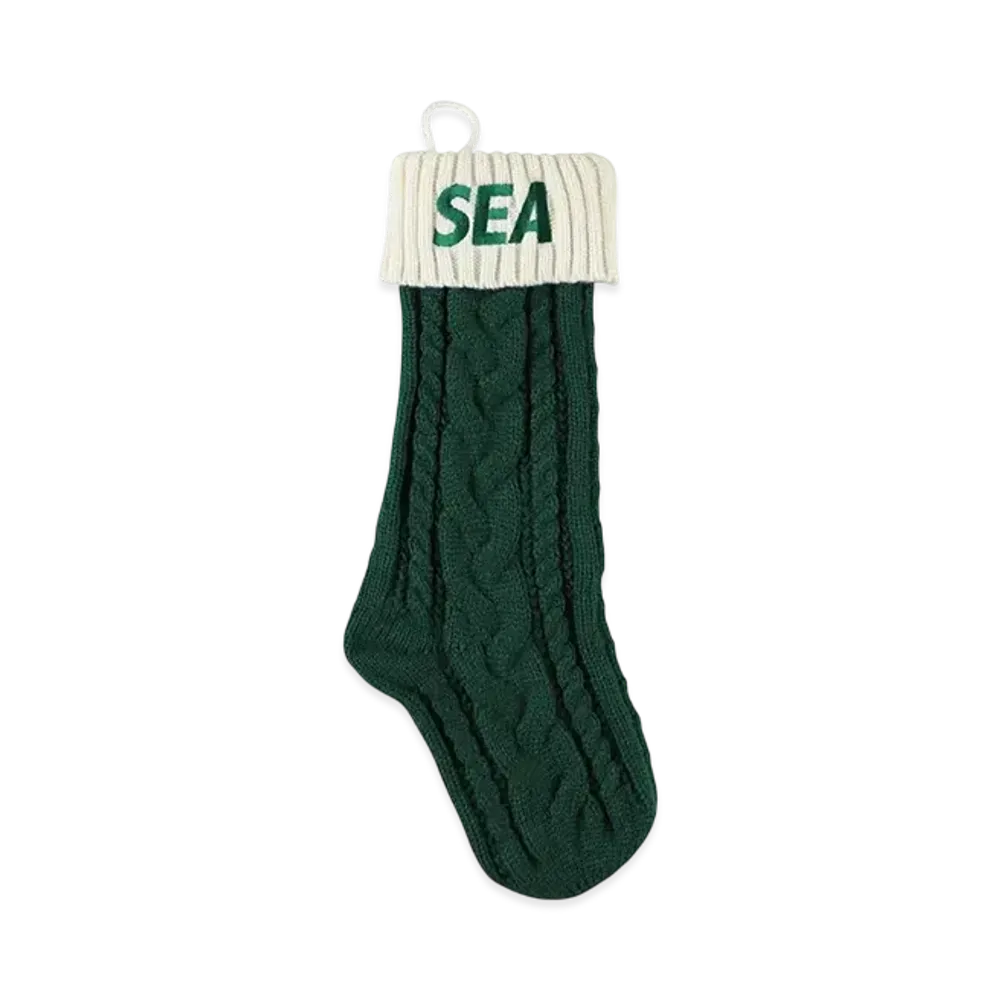 WIND AND SEA Xmas Socks "Green"