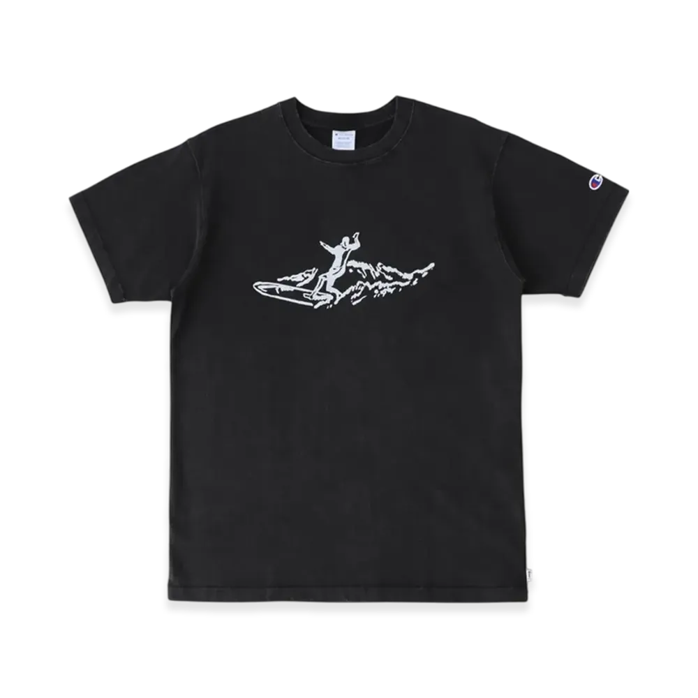 RHC Ron Herman x Champion Surf Drawing Tee No.5 "Black"